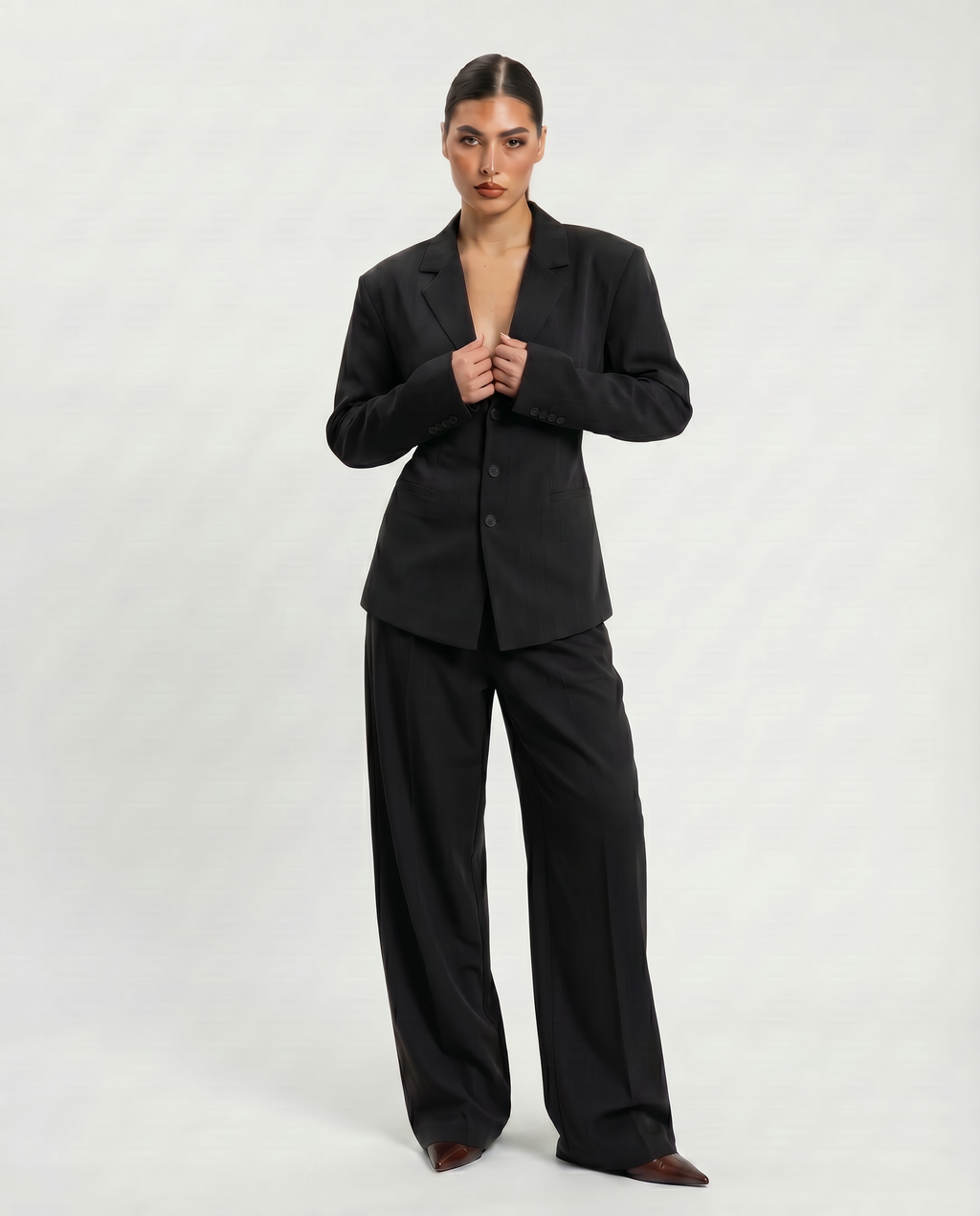 Black Contemporary Suit Set