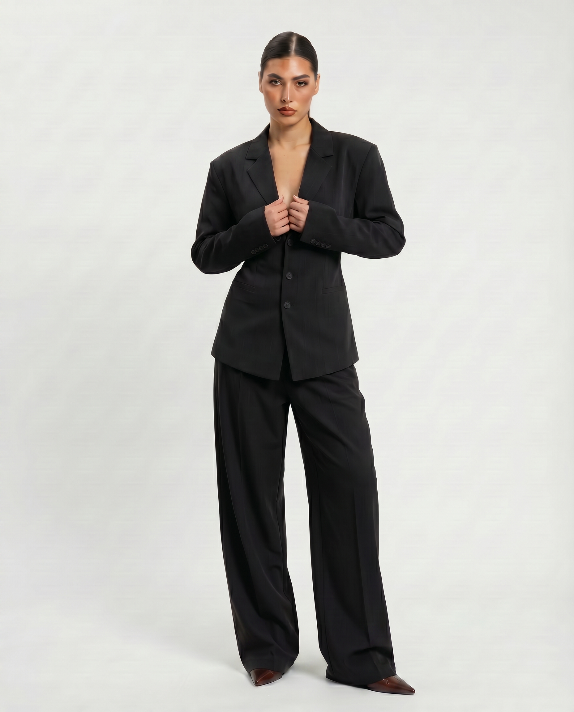 Black Contemporary Suit Set