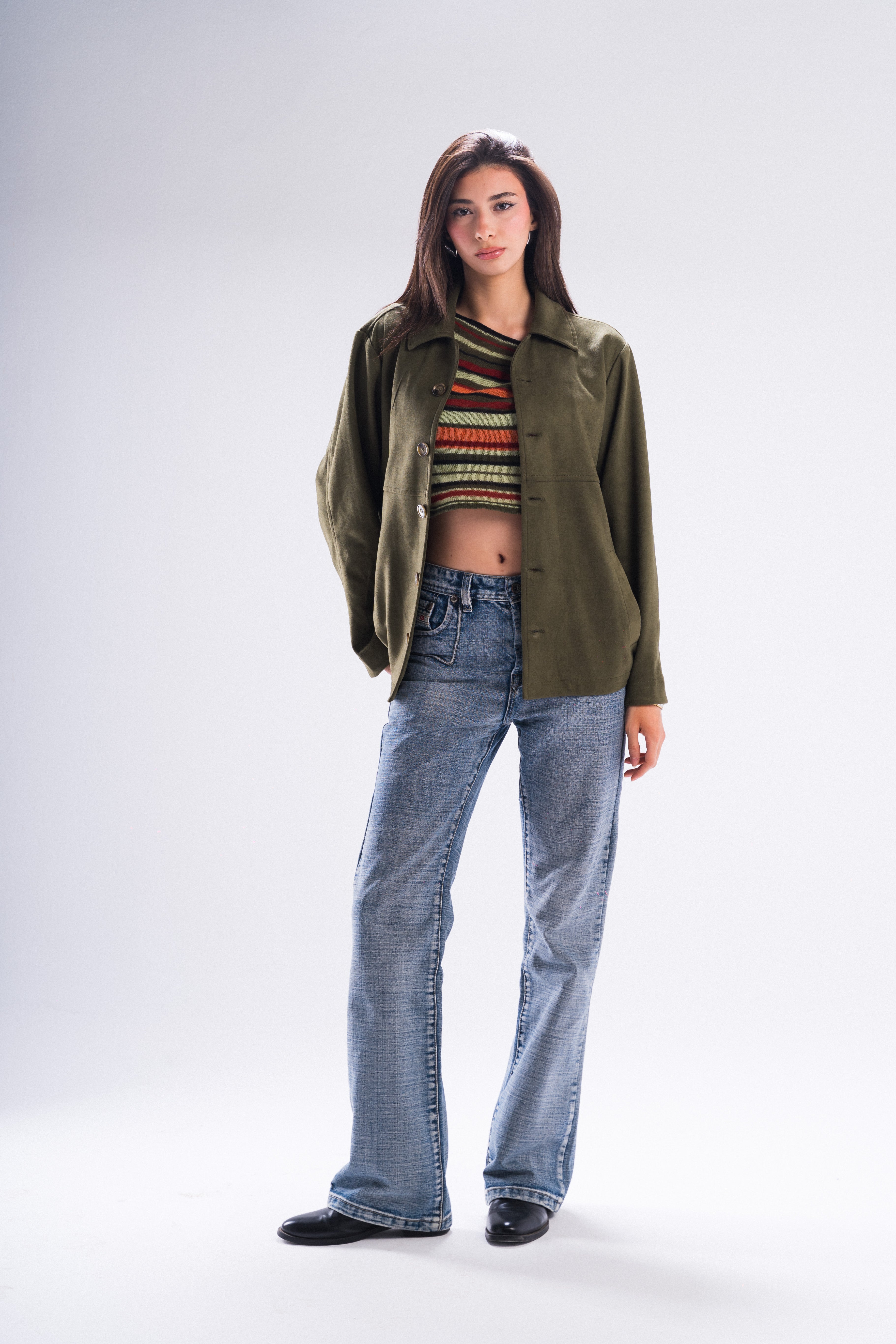 Lumier Suede in Olive