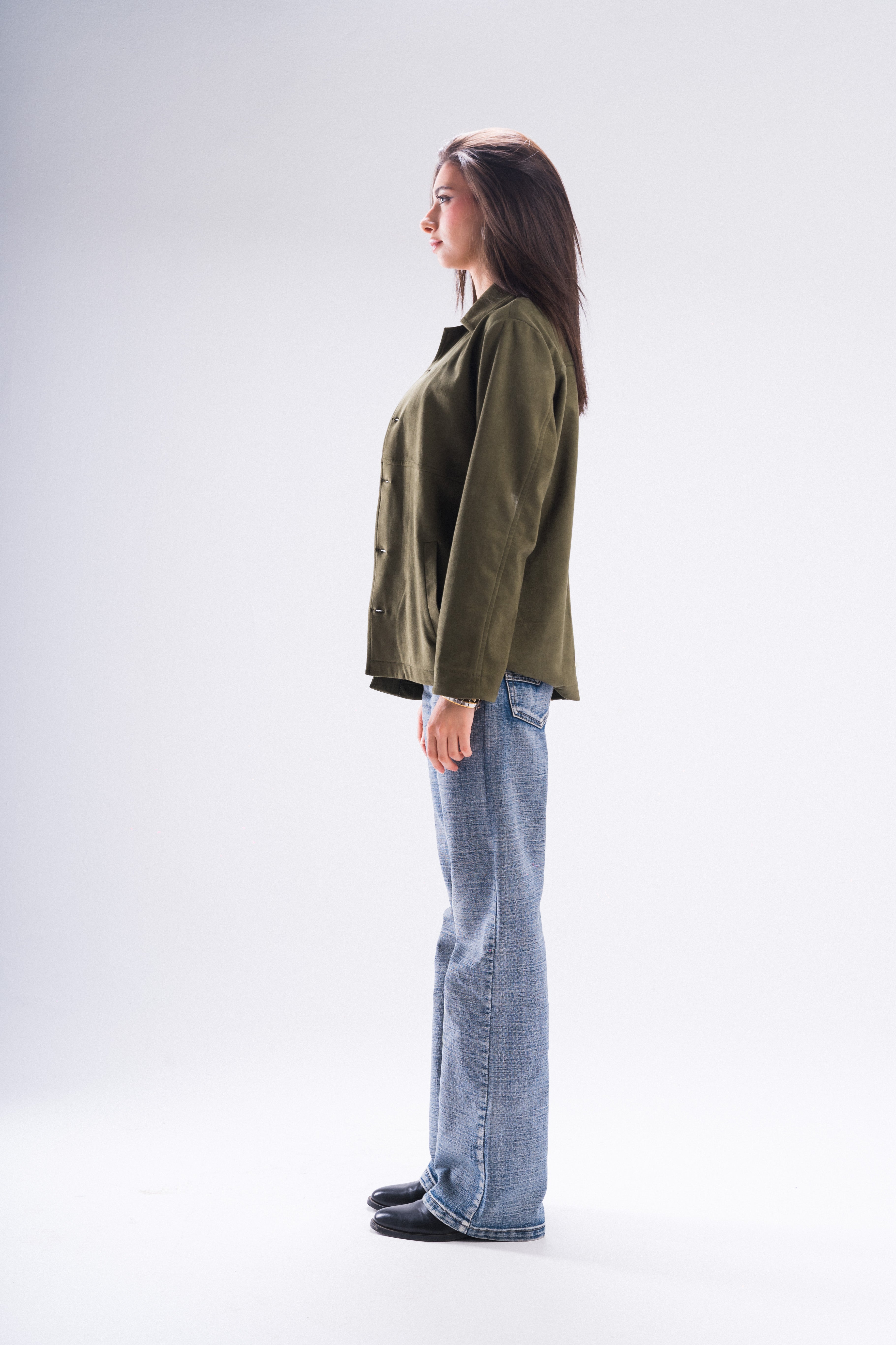 Lumier Suede in Olive