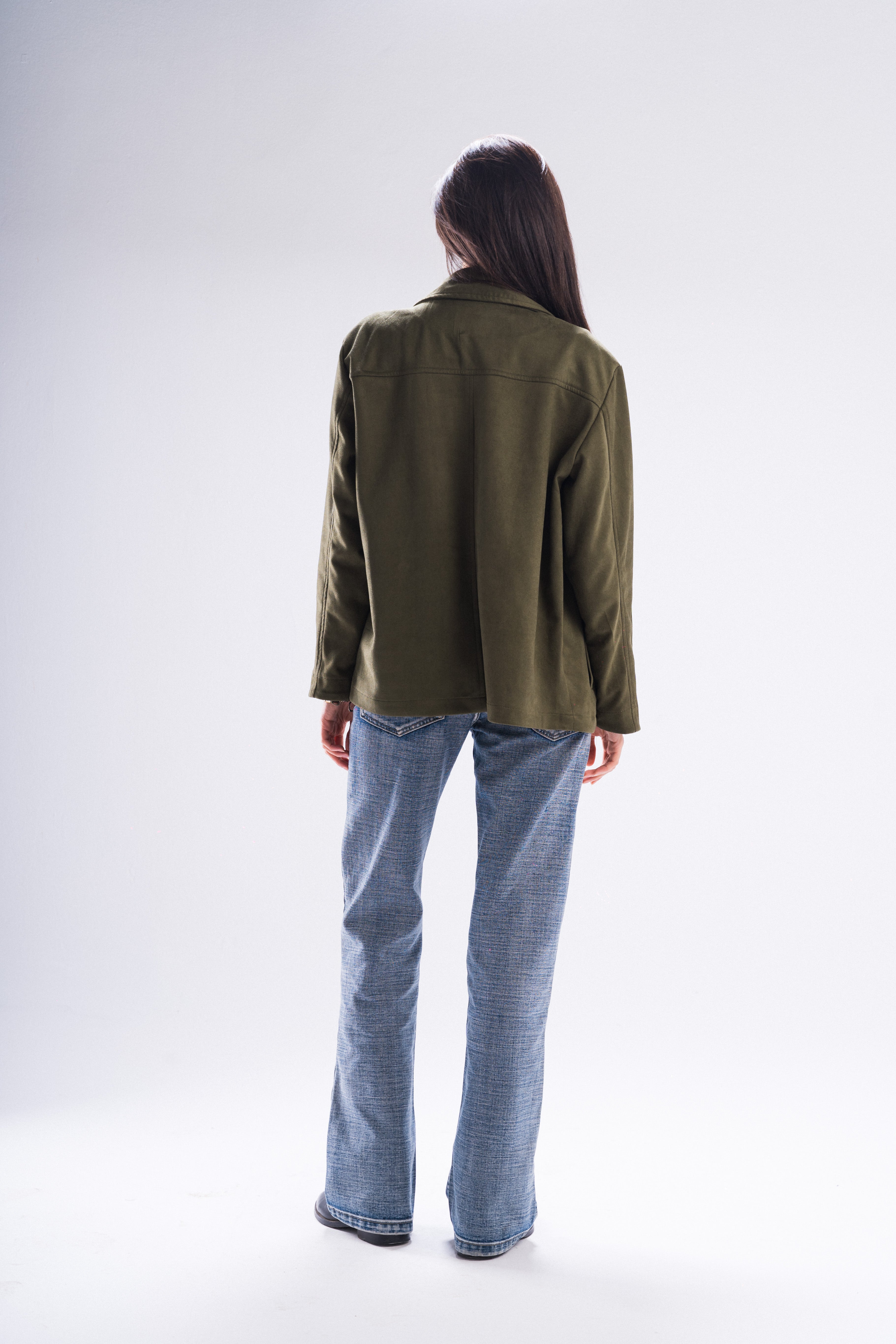 Lumier Suede in Olive