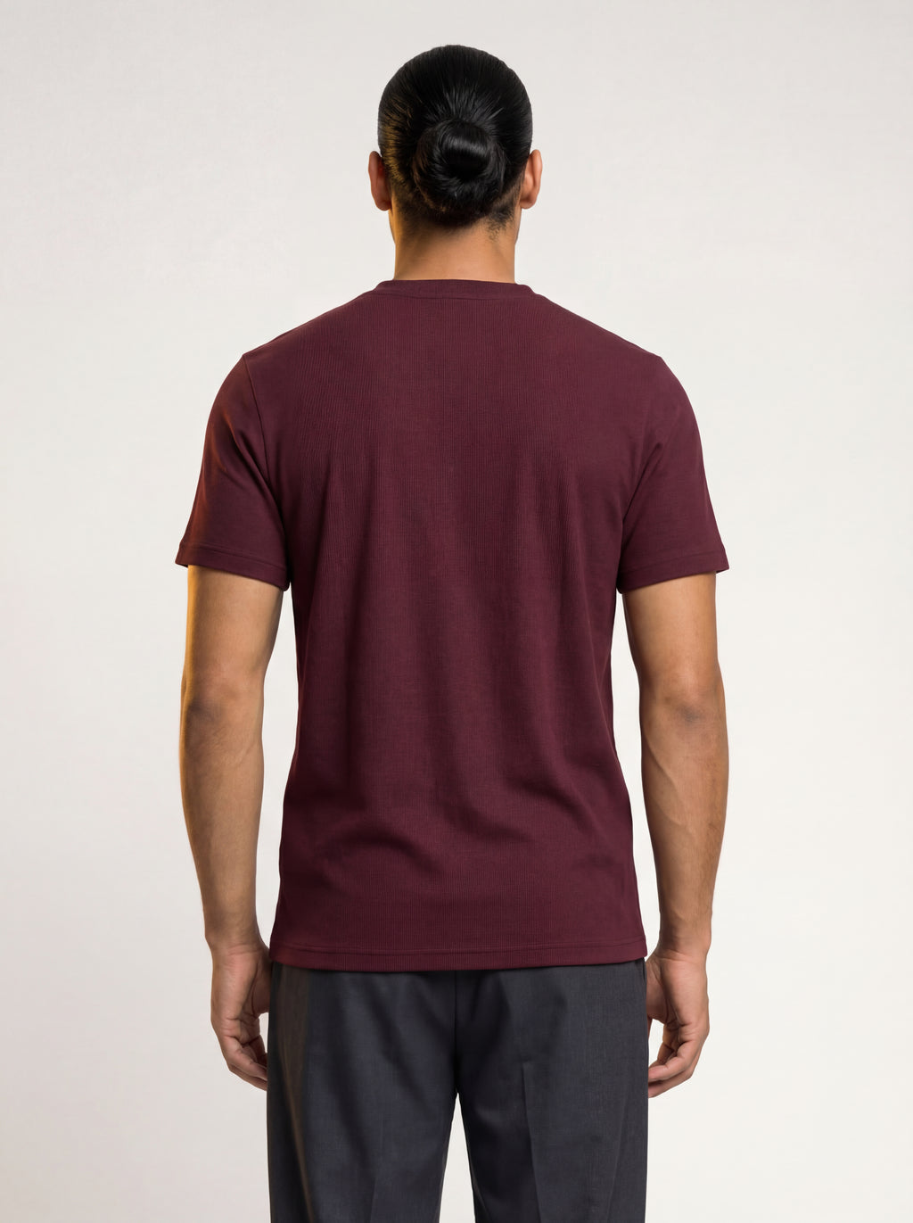 The Mercer Rib Henley (burgundy)