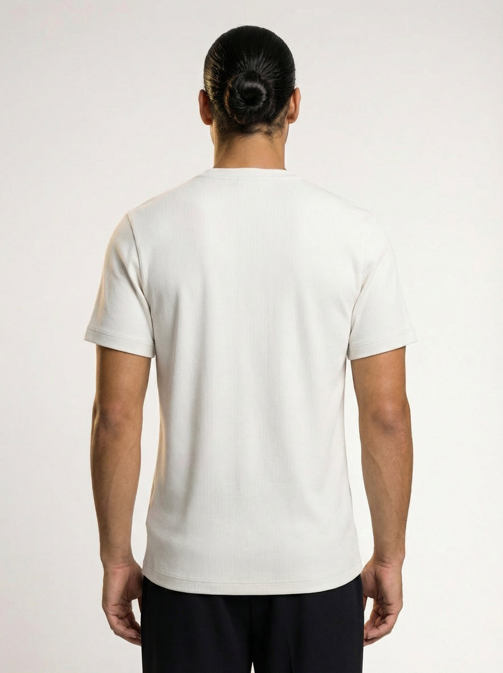 The Mercer Rib Henley (white)